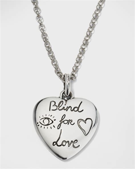 gucci blind for love pendant